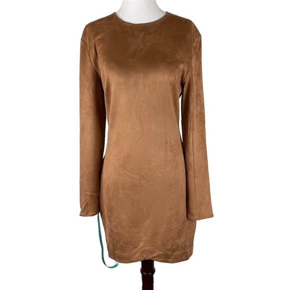 Mistress Rocks Gunsmoke Tan Faux Suede Dress - www.joarbit.com Mistress Rocks Gunsmoke Tan Faux Suede Dress - www.joarbit.com